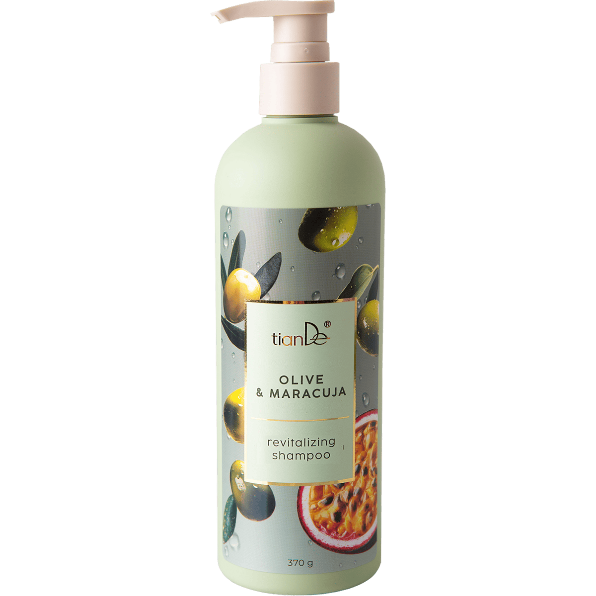 Восстанавливающий шампунь «Олива и маракуйя» для повреждённых волос, 370 г