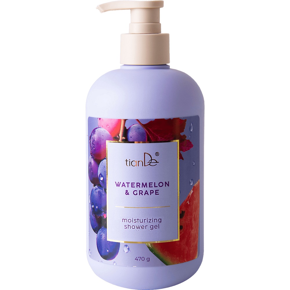 Зволожуючий гель для душу «Кавун та виноград» - для пошкодженої та подразненої шкіри